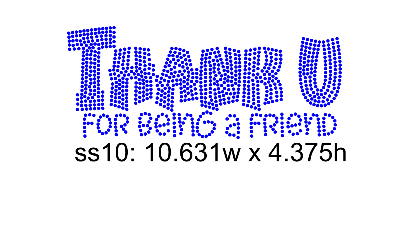 Thank You For Being a Friend Digital Template