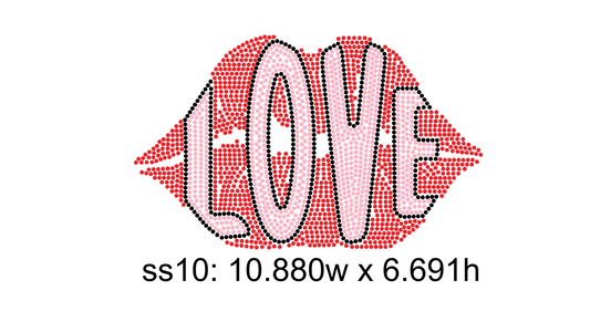 Love Lips Digital Template