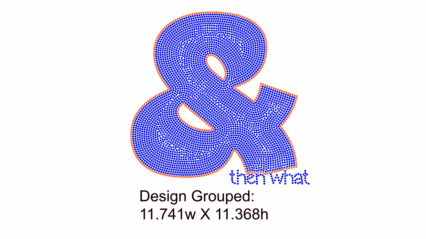 & Then What  Rhinestone Template