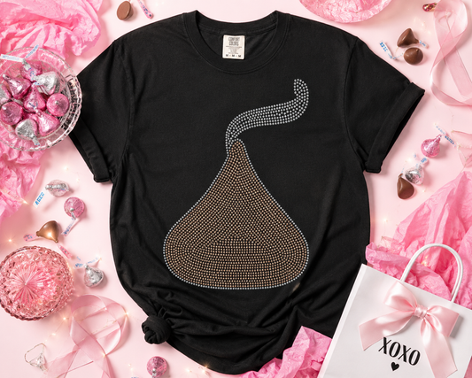 Candy Kiss Rhinestone Template | Sweet Digital Download Bling Design