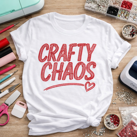Crafty Chaos Rhinestone Template – For Makers Who Sparkle Through the Mess