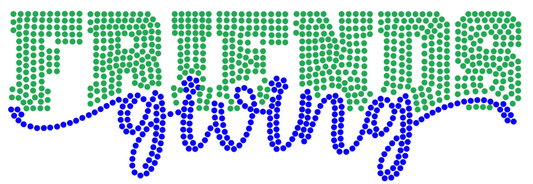 Friendsgiving Rhinestone Template